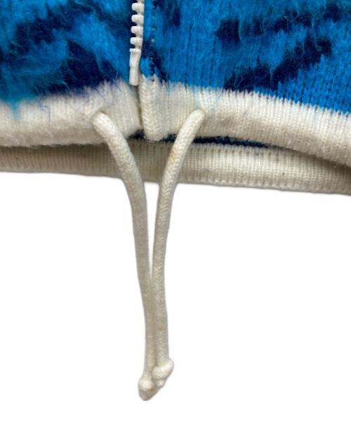 SUPREME（シュプリーム）SUPREME (シュプリーム) Eagle Hooded Zip Up Sweater ブルー×ホワイト サイズ:Mの古着・服飾アイテム