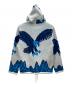 SUPREME (シュプリーム) Eagle Hooded Zip Up Sweater ブルー×ホワイト サイズ:M：12000円