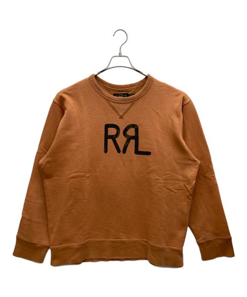 RRL（ダブルアールエル）RRL (ダブルアールエル) ランチロゴスウェット オレンジ サイズ:XLの古着・服飾アイテム