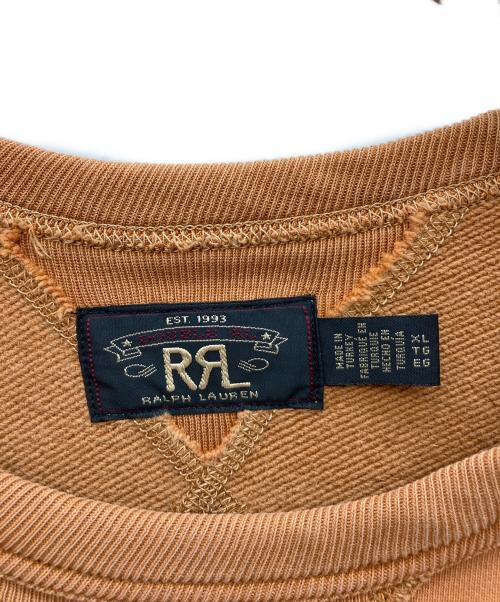 RRL（ダブルアールエル）RRL (ダブルアールエル) ランチロゴスウェット オレンジ サイズ:XLの古着・服飾アイテム