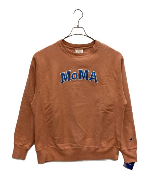 Champion（チャンピオン）Champion (チャンピオン) MoMA (モマ) Champion REVERSE WEAVE × MoMA ピンク サイズ:2XLの古着・服飾アイテム
