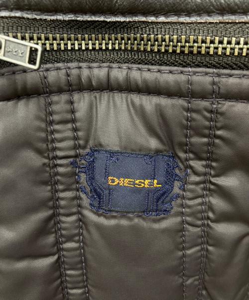 DIESEL（ディーゼル）DIESEL (ディーゼル) 中綿ナイロンジャケット ブラウン サイズ:Sの古着・服飾アイテム