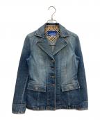 BURBERRY BLUE LABELバーバリー ブルー レーベル）の古着「デニムジャケット」｜ネイビー