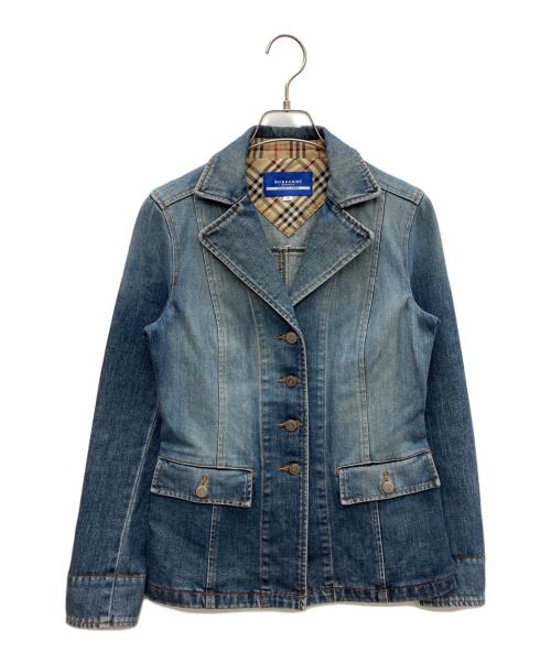 BURBERRY BLUE LABEL（バーバリー ブルー レーベル）BURBERRY BLUE LABEL (バーバリー ブルー レーベル) デニムジャケット ネイビー サイズ:38の古着・服飾アイテム