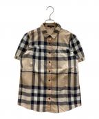 BURBERRY LONDONバーバリーロンドン）の古着「ノバチェック半袖シャツ」｜ベージュ