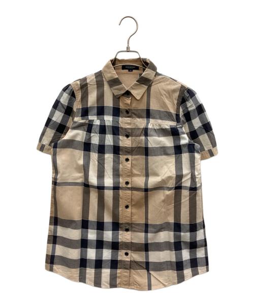 BURBERRY LONDON（バーバリーロンドン）BURBERRY LONDON (バーバリーロンドン) ノバチェック半袖シャツ ベージュ サイズ:40の古着・服飾アイテム