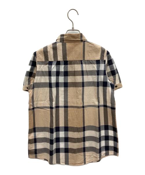 BURBERRY LONDON（バーバリーロンドン）BURBERRY LONDON (バーバリーロンドン) ノバチェック半袖シャツ ベージュ サイズ:40の古着・服飾アイテム