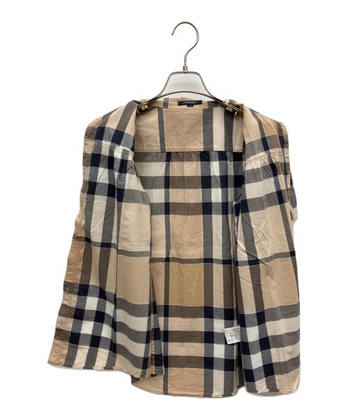 BURBERRY LONDON（バーバリーロンドン）BURBERRY LONDON (バーバリーロンドン) ノバチェック半袖シャツ ベージュ サイズ:40の古着・服飾アイテム