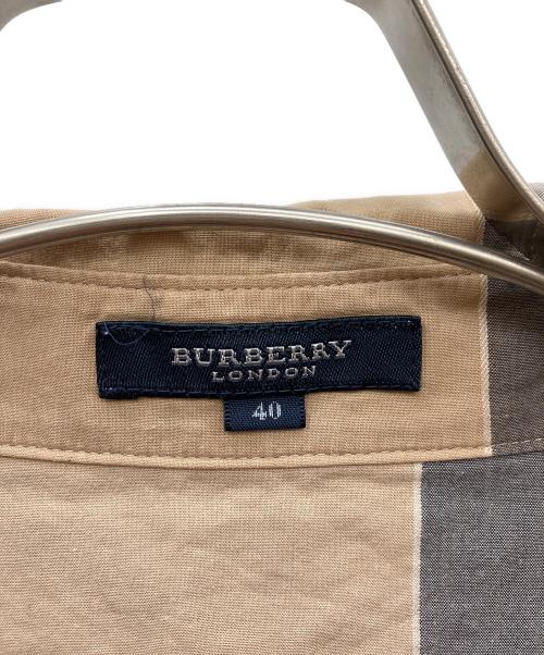BURBERRY LONDON（バーバリーロンドン）BURBERRY LONDON (バーバリーロンドン) ノバチェック半袖シャツ ベージュ サイズ:40の古着・服飾アイテム