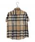 BURBERRY LONDON (バーバリーロンドン) ノバチェック半袖シャツ ベージュ サイズ:40：5000円
