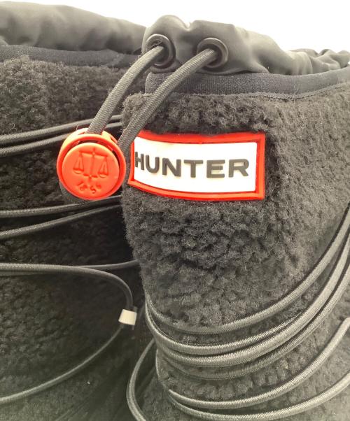 HUNTER（ハンター）HUNTER (ハンター) レディース ワンダラー ショート シェルパ スノー ブーツ ブラック サイズ:SIZE 23cmの古着・服飾アイテム