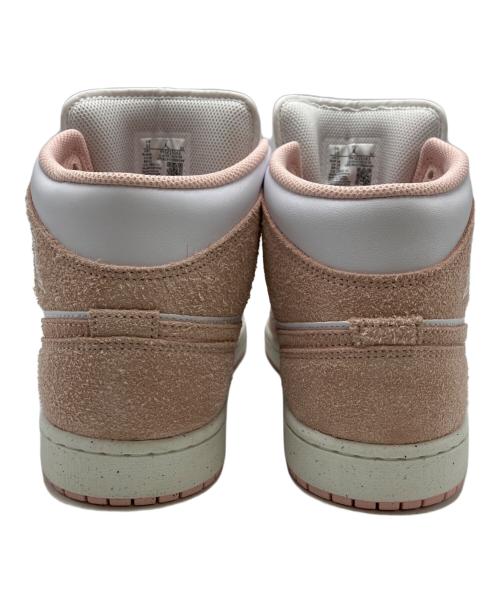 NIKE（ナイキ）NIKE (ナイキ) Air Jordan 1 ミッドカットスニーカー ホワイト×ピンク サイズ:28cmの古着・服飾アイテム
