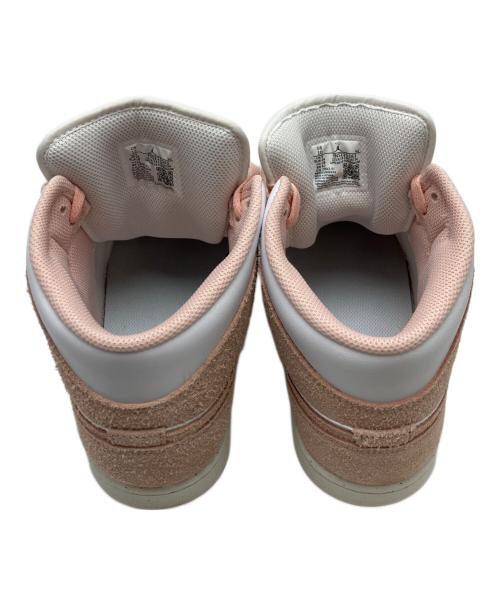 NIKE（ナイキ）NIKE (ナイキ) Air Jordan 1 ミッドカットスニーカー ホワイト×ピンク サイズ:28cmの古着・服飾アイテム