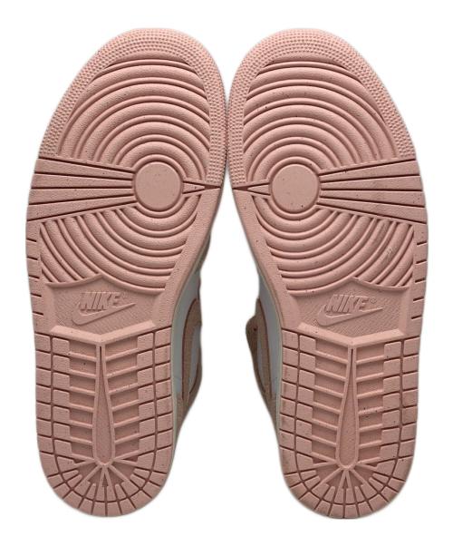 NIKE（ナイキ）NIKE (ナイキ) Air Jordan 1 ミッドカットスニーカー ホワイト×ピンク サイズ:28cmの古着・服飾アイテム