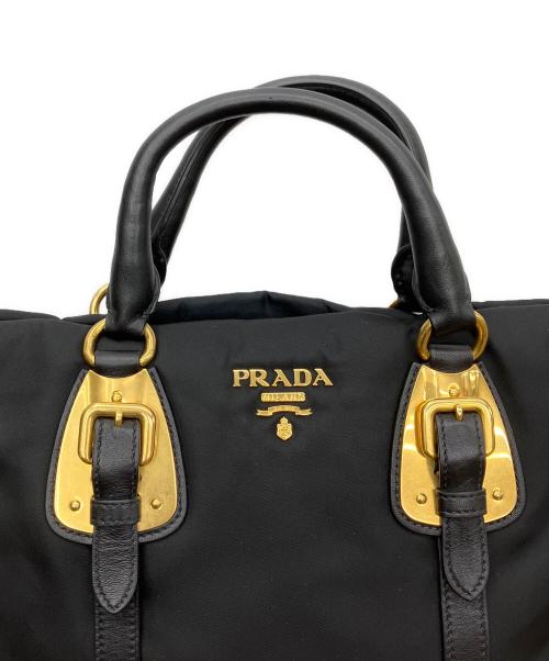PRADA（プラダ）PRADA (プラダ) 2WAYハンドバッグ ブラックの古着・服飾アイテム