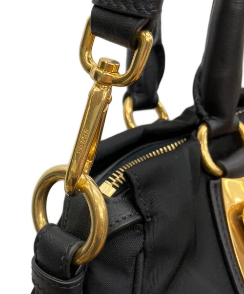 PRADA（プラダ）PRADA (プラダ) 2WAYハンドバッグ ブラックの古着・服飾アイテム