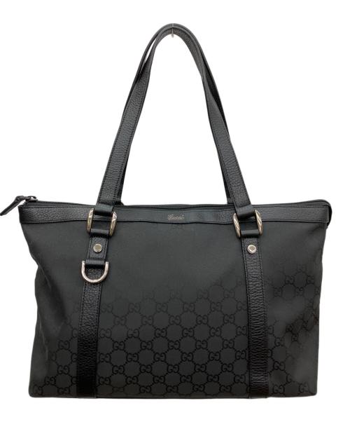 GUCCI（グッチ）GUCCI (グッチ) GG トートバッグ ブラックの古着・服飾アイテム