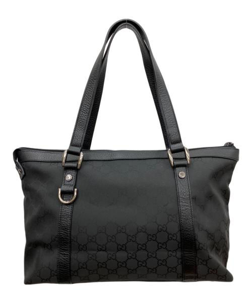 GUCCI（グッチ）GUCCI (グッチ) GG トートバッグ ブラックの古着・服飾アイテム