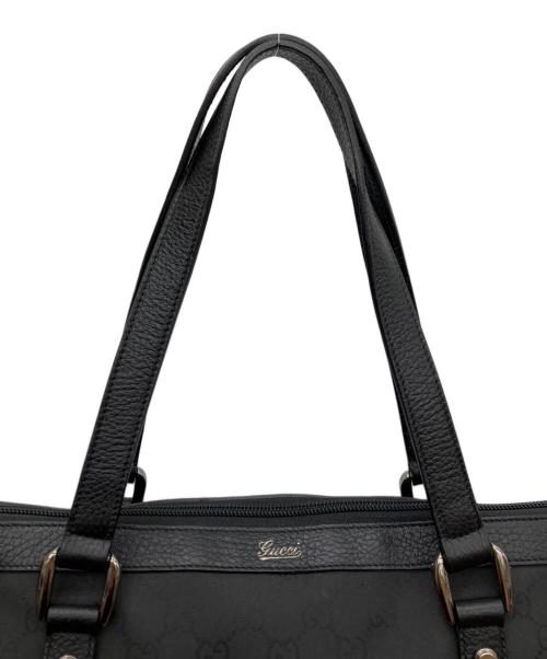 GUCCI（グッチ）GUCCI (グッチ) GG トートバッグ ブラックの古着・服飾アイテム
