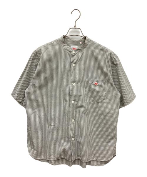 DANTON（ダントン）DANTON (ダントン) COTTON LINEN BAND COLLAR SHIRT グレー サイズ:SIZE L (42)の古着・服飾アイテム
