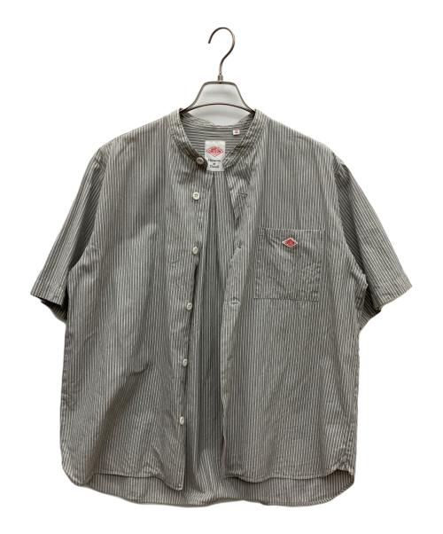 DANTON（ダントン）DANTON (ダントン) COTTON LINEN BAND COLLAR SHIRT グレー サイズ:SIZE L (42)の古着・服飾アイテム