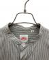 中古・古着 DANTON (ダントン) COTTON LINEN BAND COLLAR SHIRT グレー サイズ:SIZE L (42)：5000円