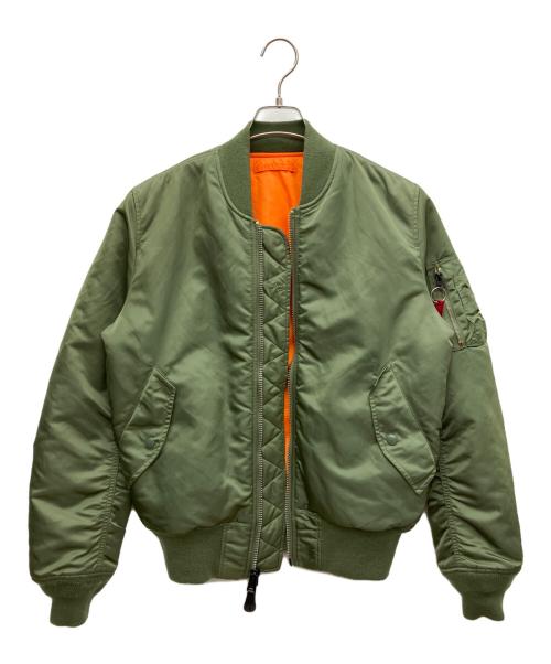 ALPHA（アルファ）ALPHA (アルファ) MA-1ジャケット グリーン サイズ:Mの古着・服飾アイテム