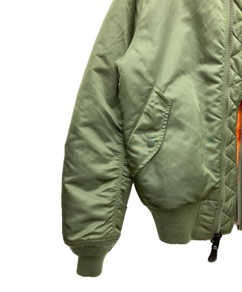 ALPHA（アルファ）ALPHA (アルファ) MA-1ジャケット グリーン サイズ:Mの古着・服飾アイテム