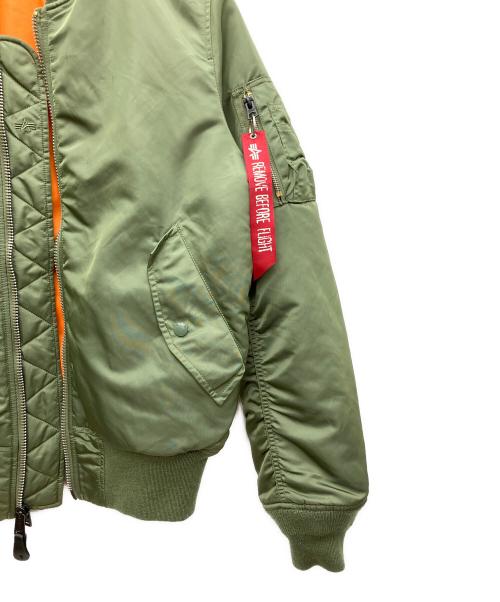ALPHA（アルファ）ALPHA (アルファ) MA-1ジャケット グリーン サイズ:Mの古着・服飾アイテム