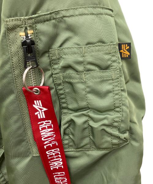 ALPHA（アルファ）ALPHA (アルファ) MA-1ジャケット グリーン サイズ:Mの古着・服飾アイテム
