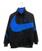 NIKEナイキ）の古着「リバーシブルボアジャケット」｜ブラック×ブルー