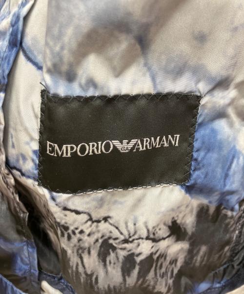 EMPORIO ARMANI（エンポリオ アルマーニ）EMPORIO ARMANI (エンポリオ アルマーニ) ナイロン ウィンドブレーカー ブルー×ブラック サイズ:52 未使用品の古着・服飾アイテム