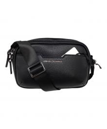 ARMANI EXCHANGE（アルマーニ エクスチェンジ）の古着「AXロゴショルダーバッグ」｜ブラック
