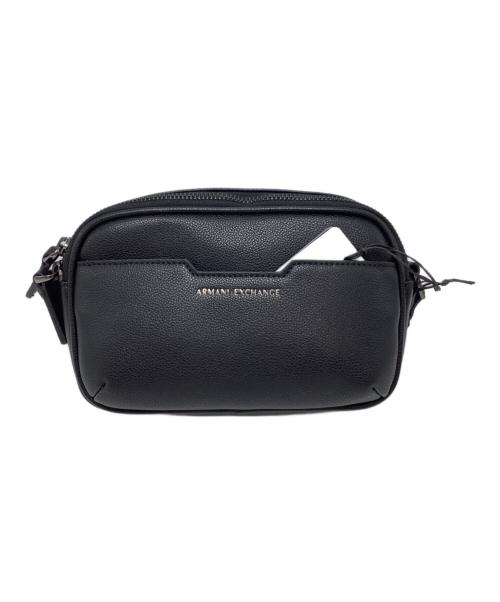 ARMANI EXCHANGE（アルマーニ エクスチェンジ）ARMANI EXCHANGE (アルマーニ エクスチェンジ) AXロゴショルダーバッグ ブラック 未使用品の古着・服飾アイテム