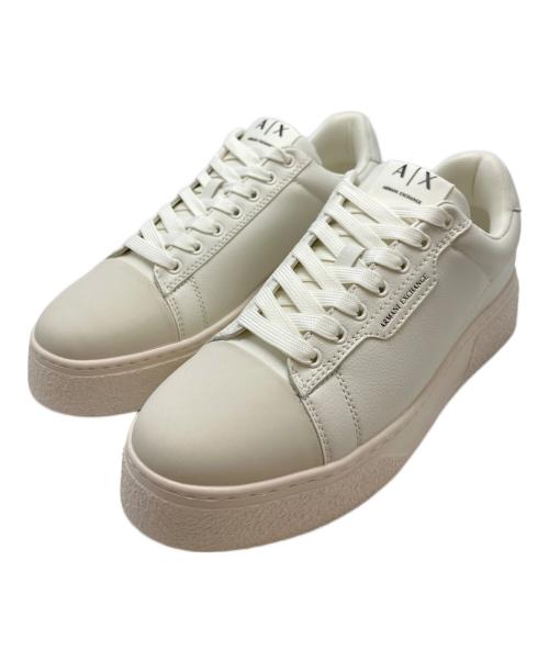 ARMANI EXCHANGE（アルマーニ エクスチェンジ）ARMANI EXCHANGE (アルマーニ エクスチェンジ) ローカットスニーカー ホワイト サイズ:SIZE 26cm 未使用品の古着・服飾アイテム