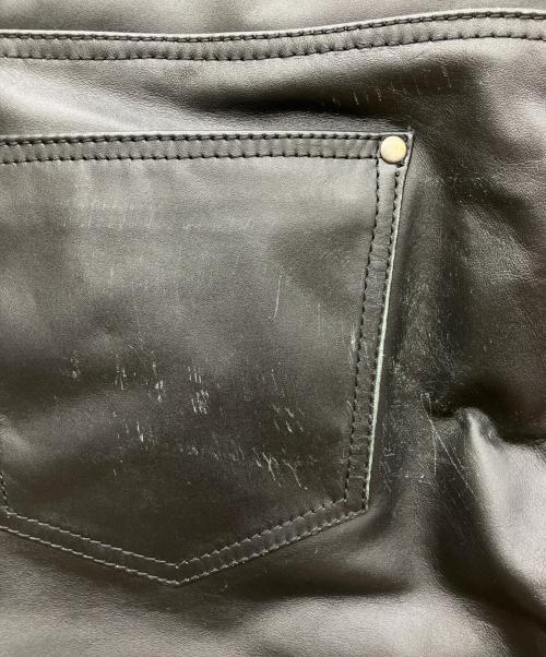 Liugoo Leathers（リューグーレザーズ）Liugoo Leathers (リューグーレザーズ) レザーパンツ ブラック サイズ:36の古着・服飾アイテム