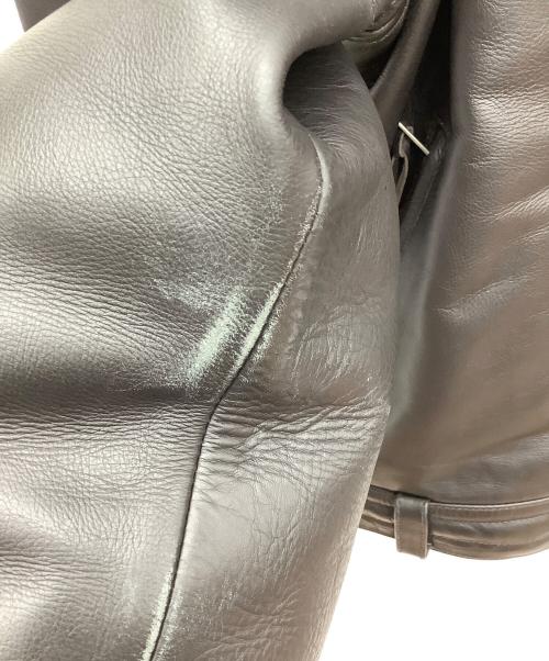 Liugoo Leathers（リューグーレザーズ）Liugoo Leathers (リューグーレザーズ) ライナー付ライダースジャケット ブラウン サイズ:LLの古着・服飾アイテム