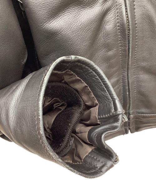 Liugoo Leathers（リューグーレザーズ）Liugoo Leathers (リューグーレザーズ) ライナー付ライダースジャケット ブラウン サイズ:LLの古着・服飾アイテム