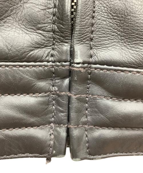 Liugoo Leathers（リューグーレザーズ）Liugoo Leathers (リューグーレザーズ) ライナー付ライダースジャケット ブラウン サイズ:LLの古着・服飾アイテム