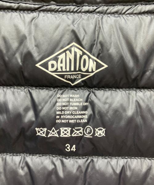 DANTON（ダントン）DANTON (ダントン) Vネックロングインナーダウンコート ブラック サイズ:34の古着・服飾アイテム