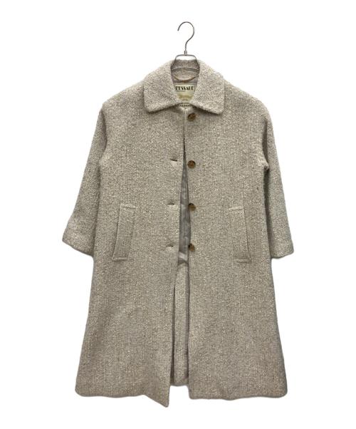 journal standard L'essage（ジャーナルスタンダード レサージュ）journal standard L'essage (ジャーナルスタンダード レサージュ) ツイードコート ベージュ サイズ:Freeの古着・服飾アイテム