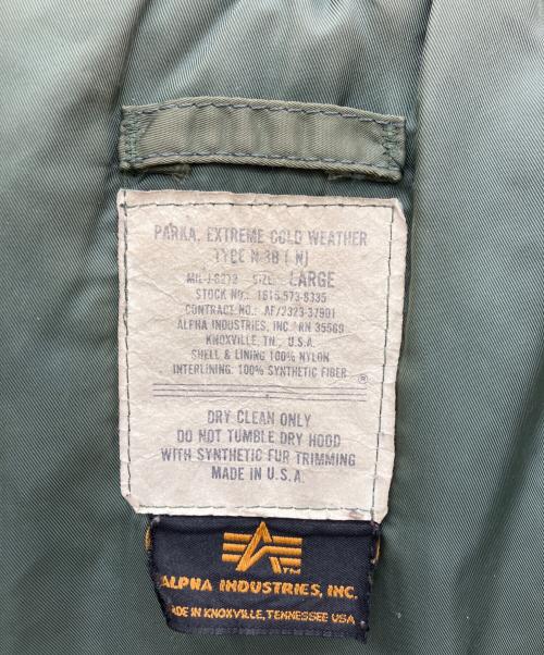 ALPHA（アルファ）ALPHA (アルファ) N-3Bタイプコート オリーブ サイズ:Lの古着・服飾アイテム