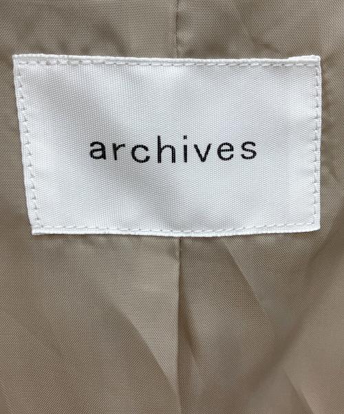 archives（アルシーヴ）archives (アルシーヴ) スタンドカラーコート ベージュ サイズ:M 未使用品の古着・服飾アイテム