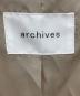 中古・古着 archives (アルシーヴ) スタンドカラーコート ベージュ サイズ:M 未使用品：5000円
