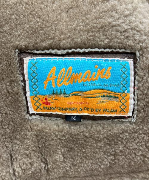 ALLMAINS（オールメインズ）ALLMAINS (オールメインズ) ムートンジャケット ブラウン サイズ:Mの古着・服飾アイテム