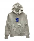 Champion REVERSE WEAVEチャンピオン リバース ウィーブ）の古着「リバースウィーブ ジップフーデッドスウェットシャツ」｜オートミール
