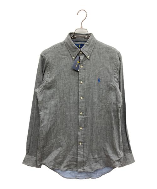 POLO RALPH LAUREN（ポロ・ラルフローレン）POLO RALPH LAUREN (ポロ・ラルフローレン) CLASSIC FIT 長袖シャツ グレー サイズ:M 未使用品の古着・服飾アイテム