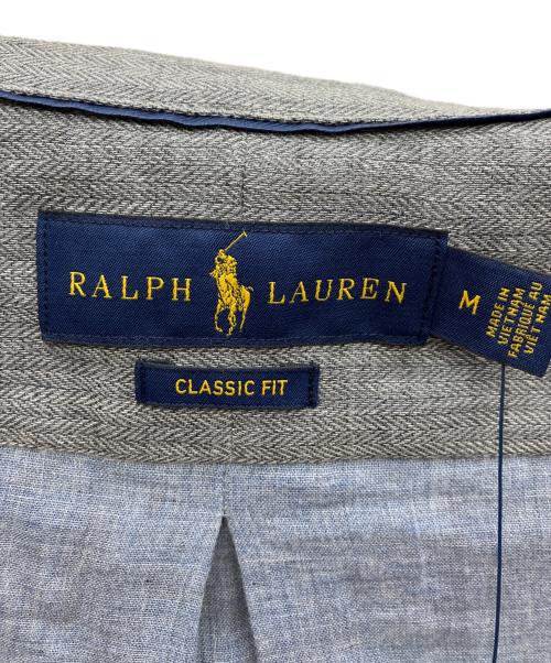 POLO RALPH LAUREN（ポロ・ラルフローレン）POLO RALPH LAUREN (ポロ・ラルフローレン) CLASSIC FIT 長袖シャツ グレー サイズ:M 未使用品の古着・服飾アイテム