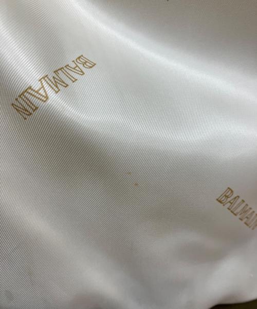 BALMAIN（バルマン）BALMAIN (バルマン) ラムレザーテーラードジャケット チャコールグレー サイズ:Mの古着・服飾アイテム