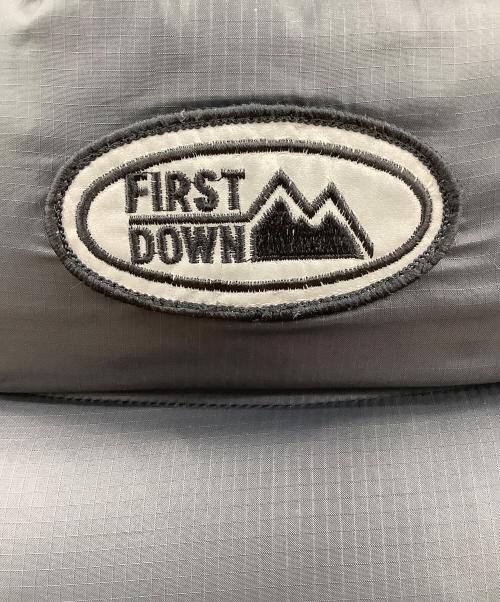 FIRST DOWN（ファーストダウン）FIRST DOWN (ファーストダウン) リバーシブルダウンジャケット ブラック×イエロー サイズ:Mの古着・服飾アイテム